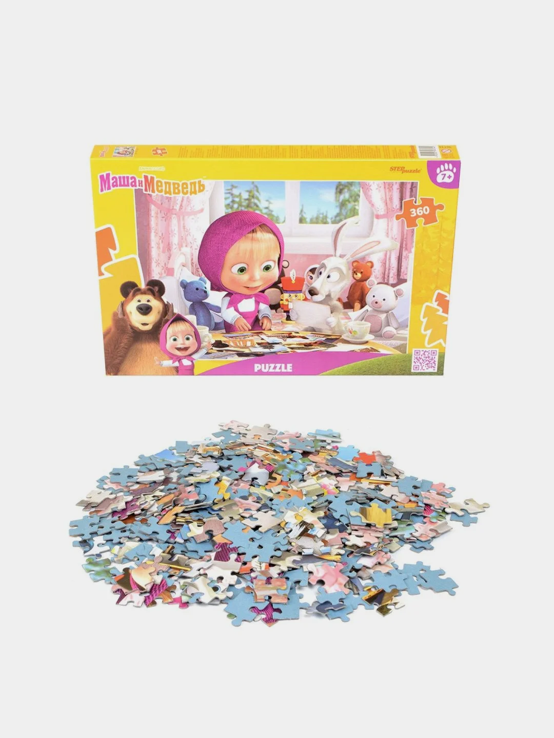 Мозаика "puzzle" 360 "Маша и Медведь (нов.)" (Анимаккорд)