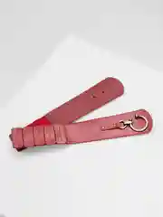 Красный женский пояс с пряжкой, на крючке