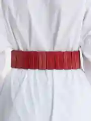Красный женский пояс с пряжкой, на крючке