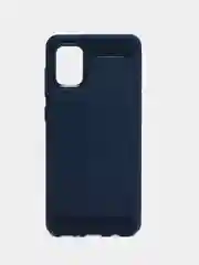 Синий противоударный чехол с высокими бортами для Samsung A8, A11, A21s, A41, A71, A31, A01
