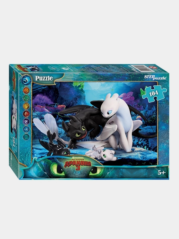 Мозаика "puzzle" 104 "Как приручить дракона - 3" (Dreamworks)