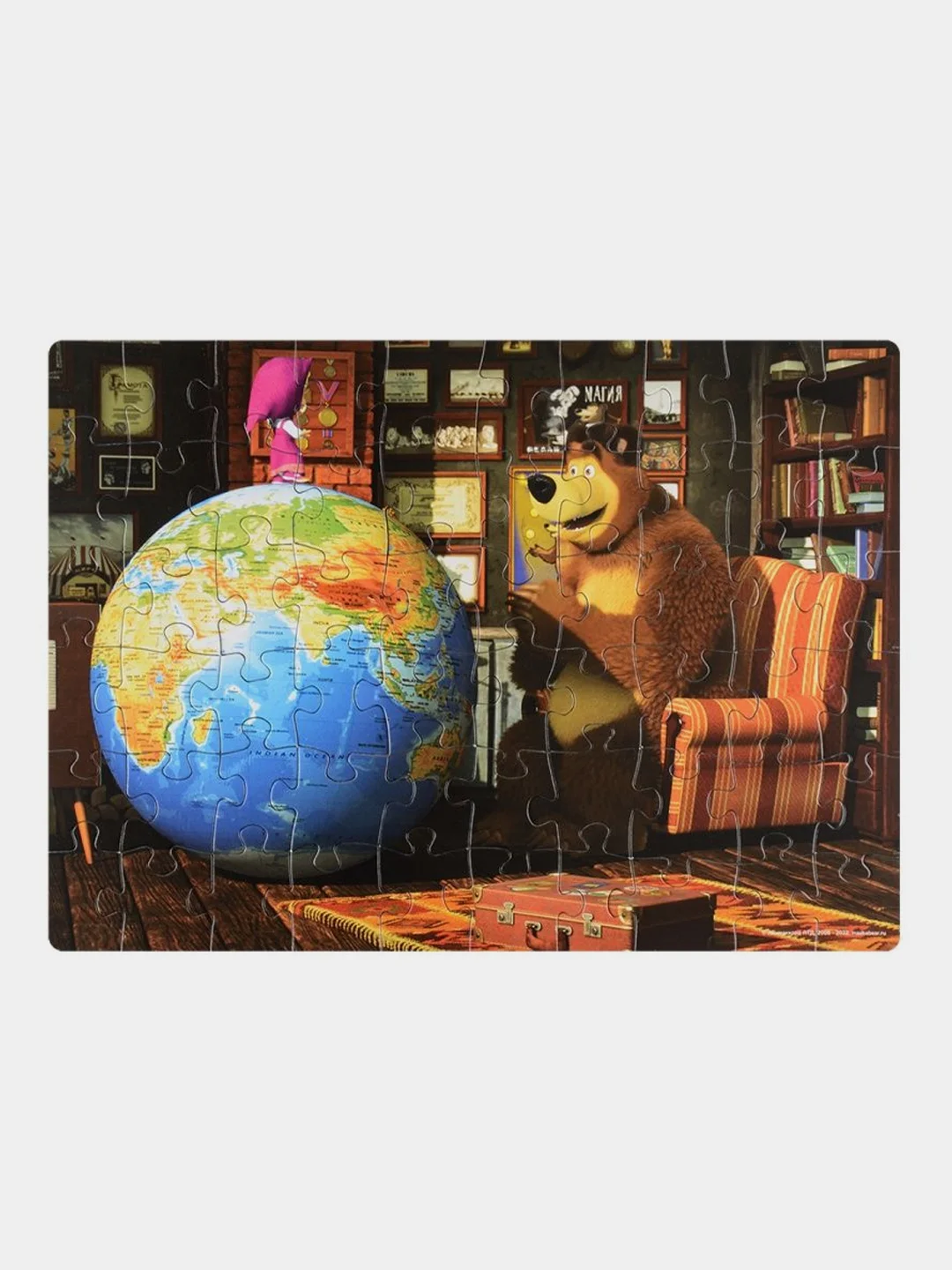 Мозаика "puzzle" 60 "Маша и Медведь (нов.)" (Анимаккорд)
