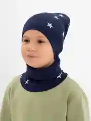 Темно-синий шапка со снудом