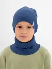 Синий шапка со снудом