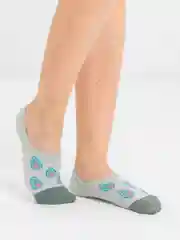 Мятный следки с фруктовым принтом