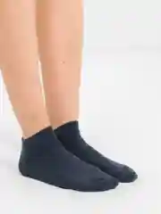 Синий меланж носки женские  укороченные