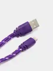 Пурпурный кабель Lightning, в оплетке