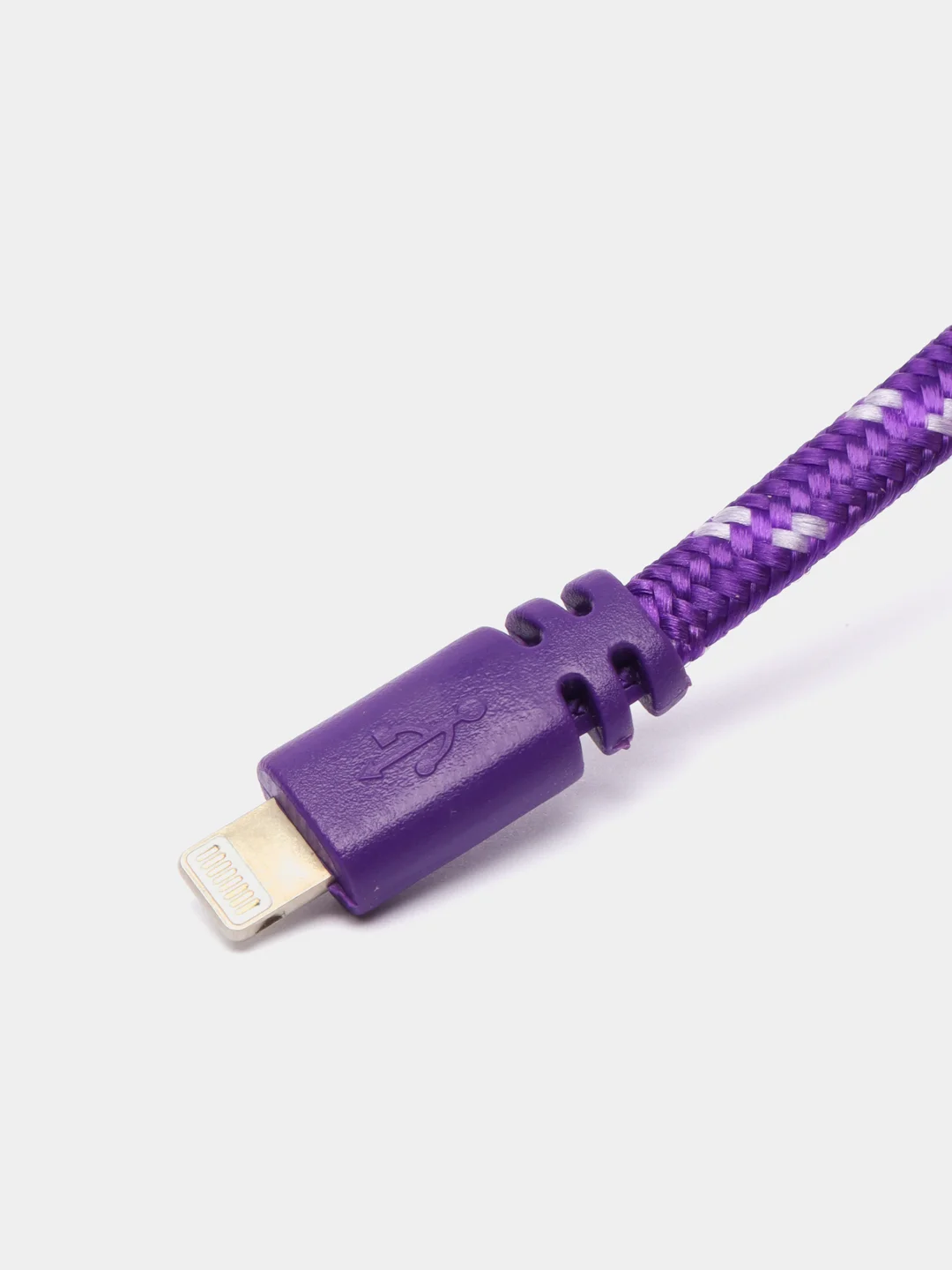 Пурпурный кабель Lightning, в оплетке