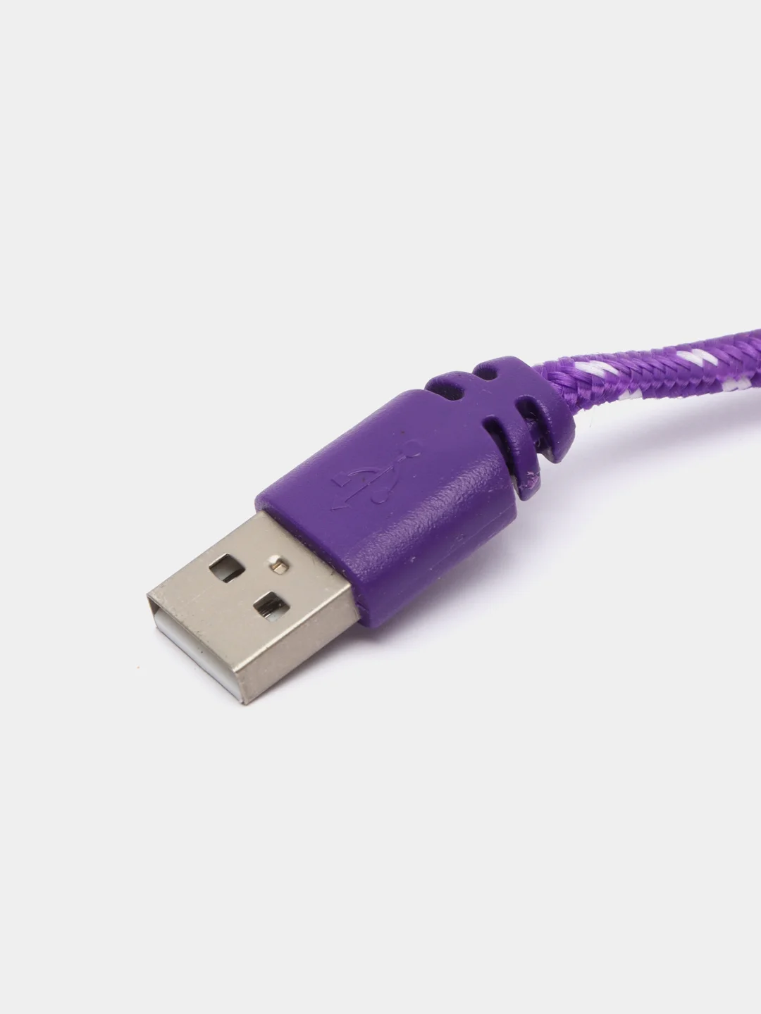 Пурпурный кабель Lightning, в оплетке