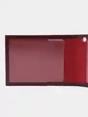 Бордовый обложка на удостоверение кожа