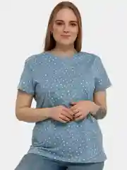 Женская футболка "Бирюза", оверсайз, хлопок