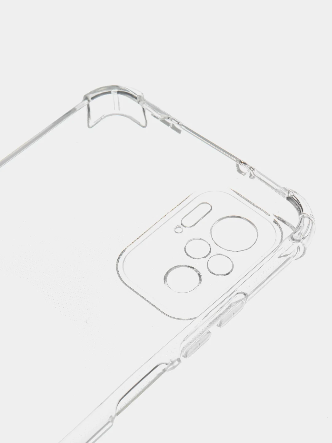Прозрачный чехол Xiaomi Redmi Note 10/10S/Poco M5s, прозрачный, силиконовый, с усиленными углами