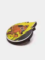 Аметистовый значок деревянный