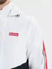 Белый ветровка мужская Russia/ Россия, спортивная куртка мужская / костюм верх