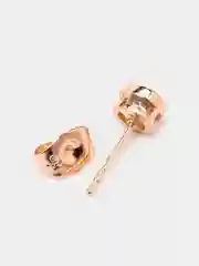 Золотой серьги-гвоздики женские, из медицинского сплава