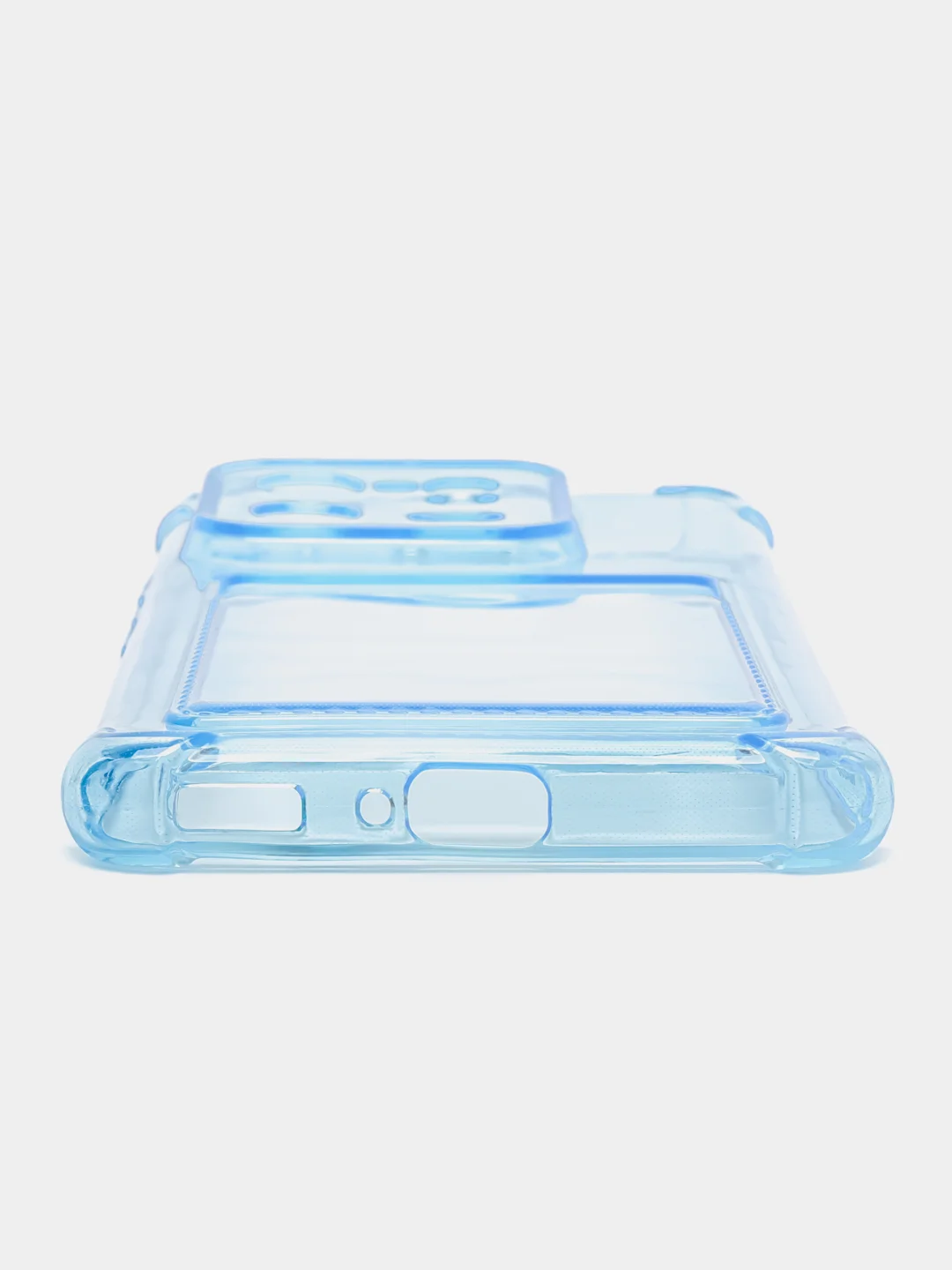 Прозрачный силиконовый чехол для Xiaomi 13 Pro (Сяоми 13 Про), с карманом для карт, прозрачный