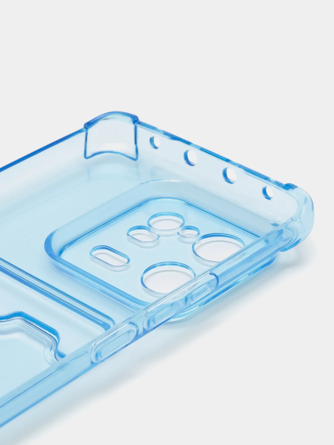 Прозрачный силиконовый чехол для Xiaomi 13 Pro (Сяоми 13 Про), с карманом для карт, прозрачный