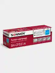 Картридж лазерный SONNEN (SH-CF351A) для HP СLJ Pro M176/177 голубой, 1000 страниц 363951