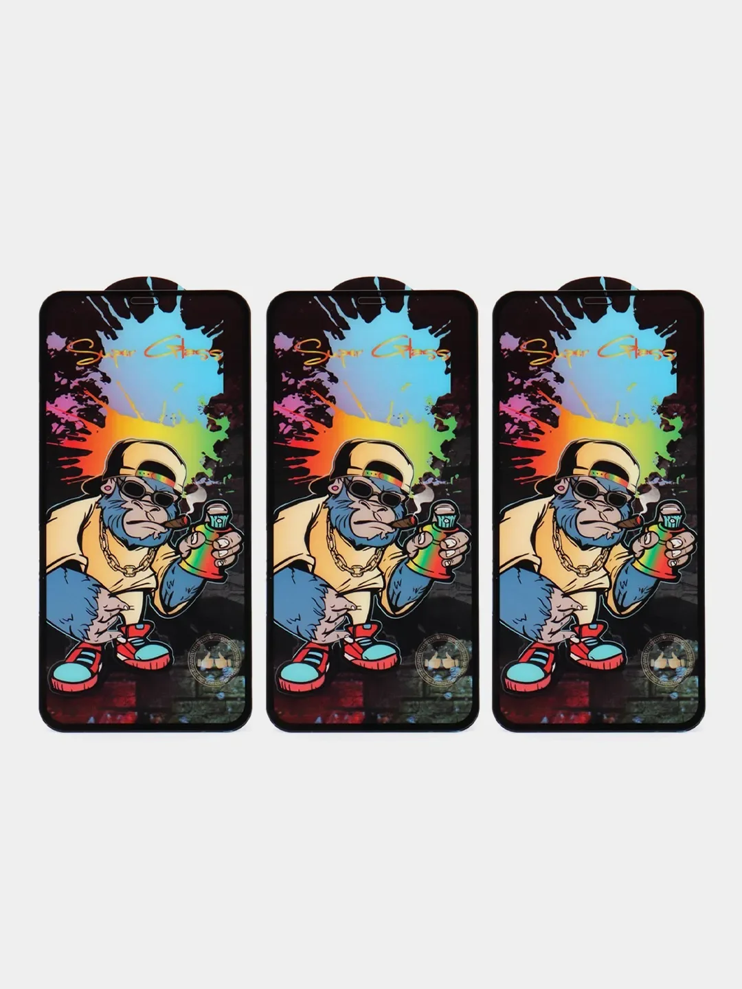 Прозрачный защитное стекло для iPhone 11/12/13/14/Pro/max/Mini/Plus/X/Xr/XS