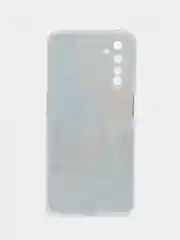 Бирюзовый силиконовый чехол на Realme 6 Pro / Реалми 6 Про прозрачный, с рисунком, защита камеры