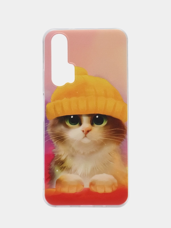 Силиконовый чехол на Huawei Honor 20 Pro / Хонор 20 Pro, рисунком, защита камеры