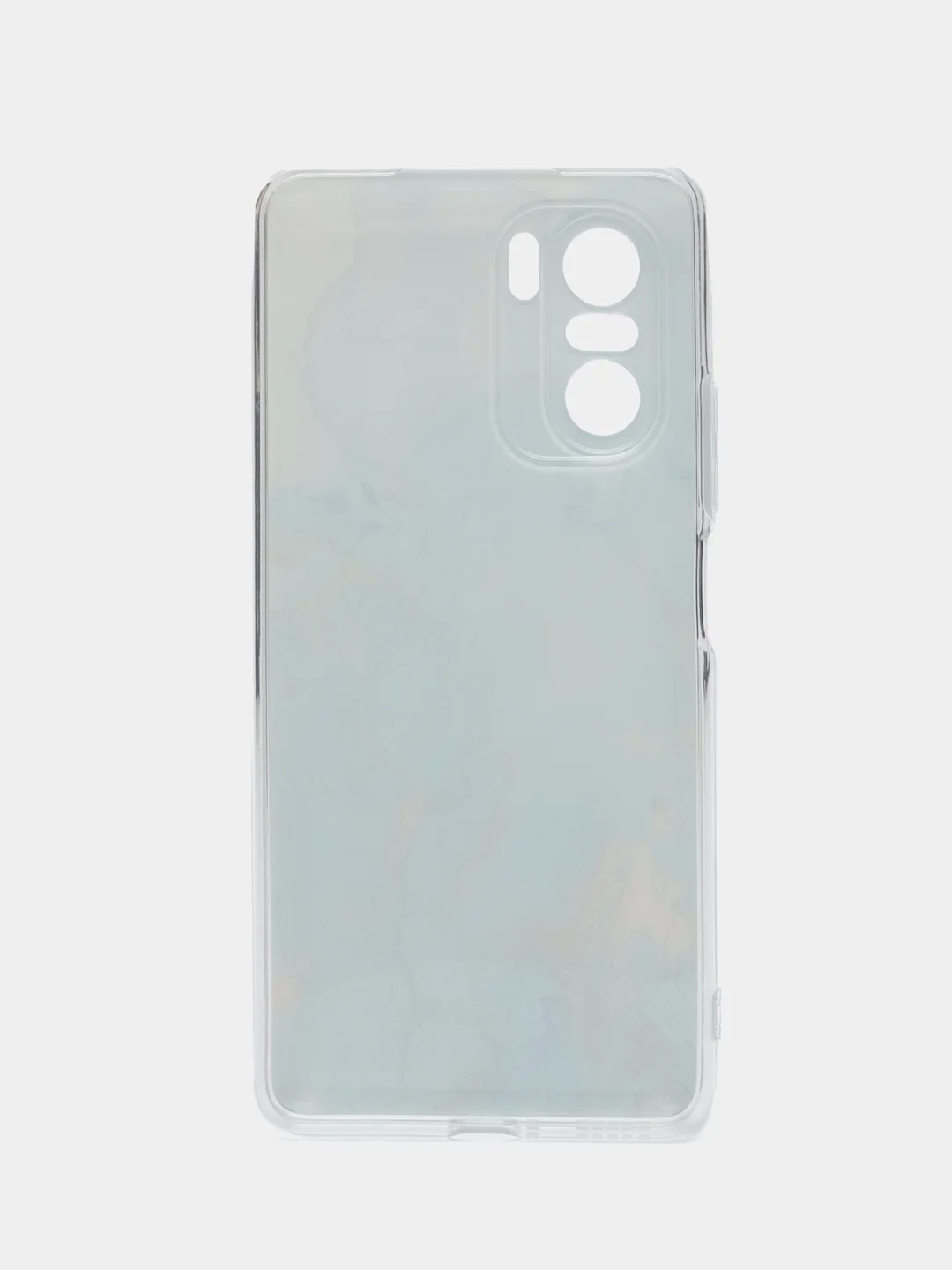 Светло-синий чехол на Xiaomi Poco F3/Redmi K40/Mi 11i / Сяоми Поко Ф3/Редми K40/Ми 11i с рисунком