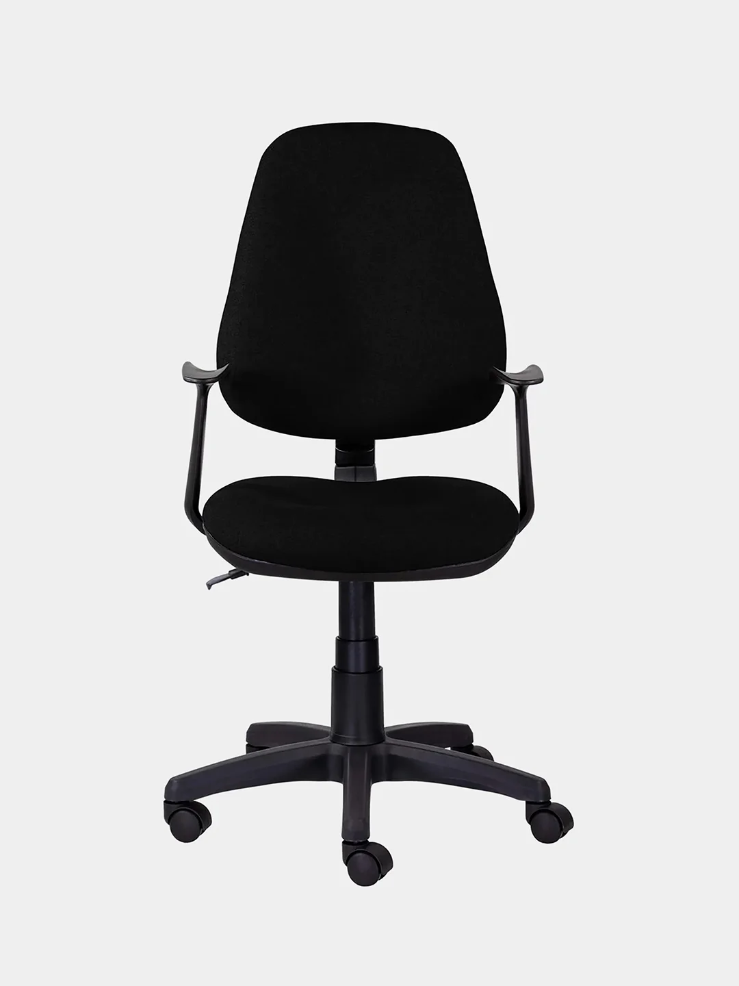 Кресло Brabix Comfort MG-321, регулируемая эргономичная спинка, ткань, черное С-11, 532556