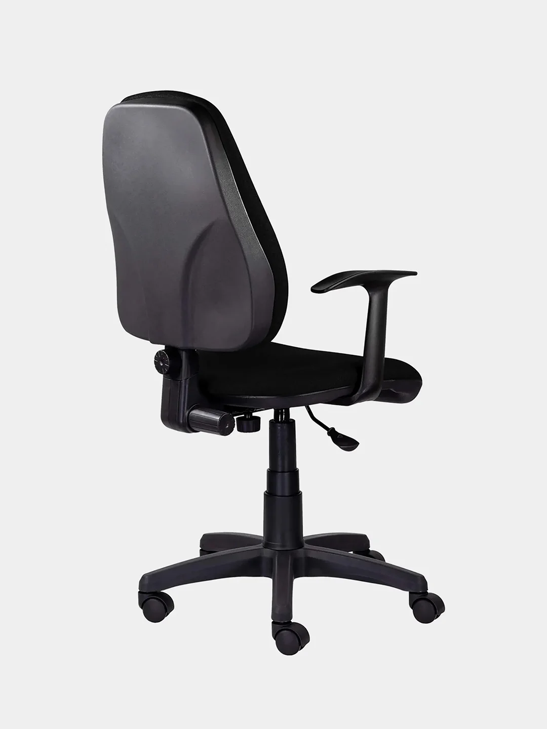 Кресло Brabix Comfort MG-321, регулируемая эргономичная спинка, ткань, черное С-11, 532556