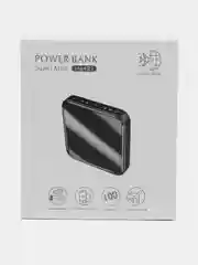 Красный внешний аккумулятор Power Bank 10000 mah с фонариком