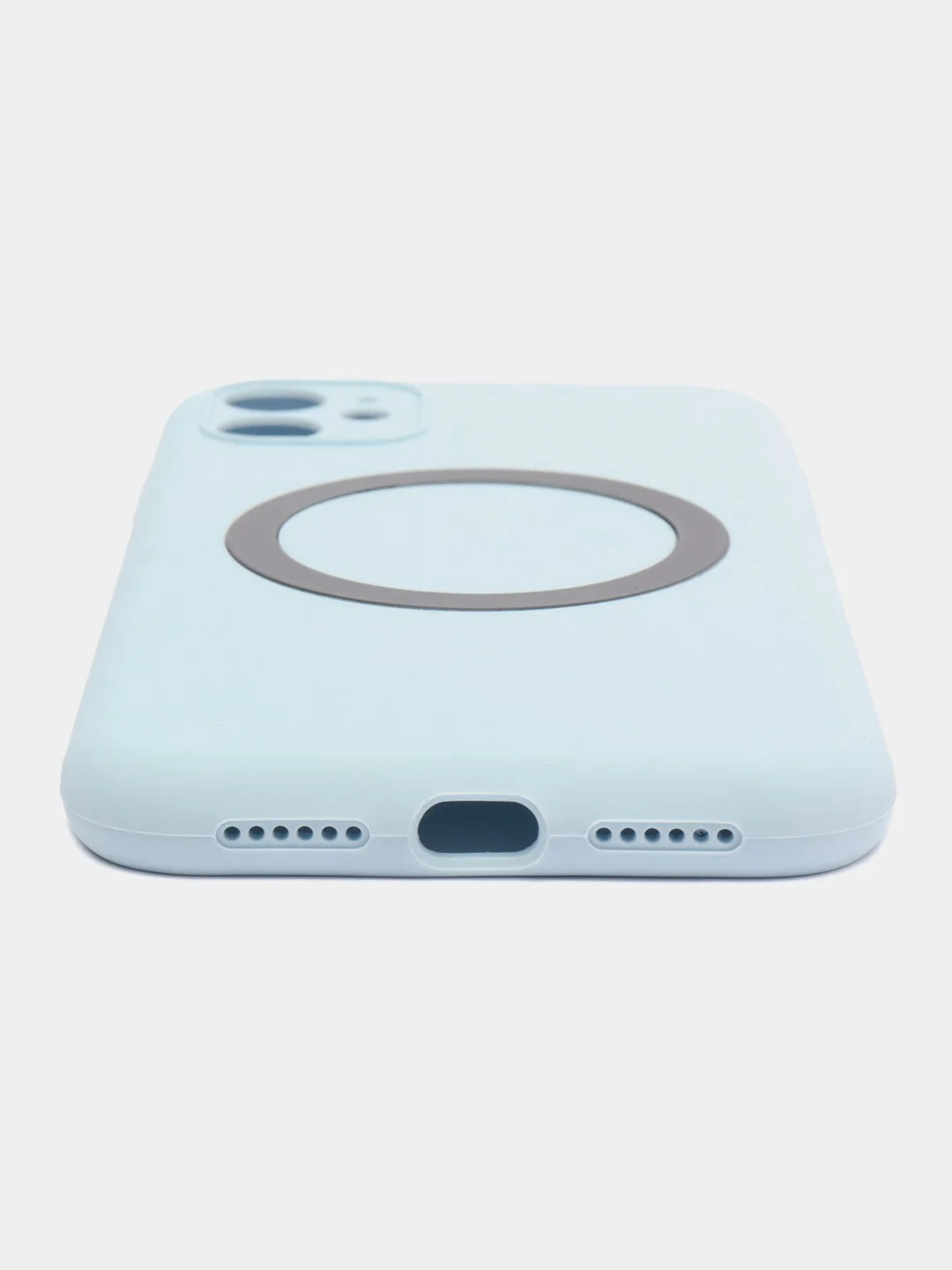 Ледяной чехол Silicone Case для iPhone 11/12/13/14/Pro/Max/Plus/Mini, с функцией MagSafe (Магсейф)