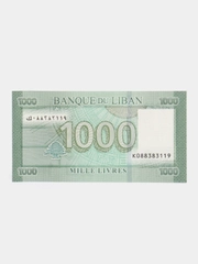 Иностранная банкнота (купюра) Ливан 1000 Ливров 2016 года UNC пресс