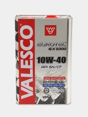 Масло VALESCO EUROTEC GX 5000 10/40 API SN/CF п/синтетическое, 4 л