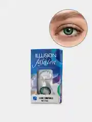 Тёмно-зелёный цветные контактные линзы ILLUSION fashion LUXE 8,6/ 14,5/ от -0,5D до -6,0D