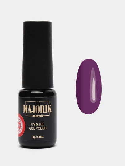 Фиолетовый гель-лак для ногтей Majorik Coler 15 "Фиолетовый аметист", 8 г