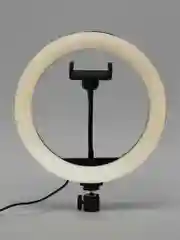 Белый светодиодная цветная кольцевая RGB лампа со штативом, 26 см, штатив универсальный