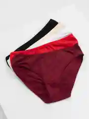 Бордовый трусы женские хлопок набор