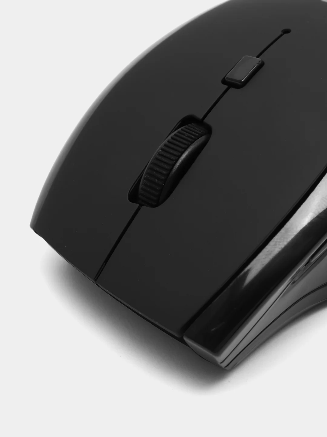 Черный беспроводная оптическая мышь ACCURA MM-295, 800-1600dpi, 6 кнопок, светодиодный датчик