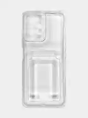 Чехол для Xiaomi Poco X5 / Сяоми Поко Х5 прозрачный, с карманом для карты