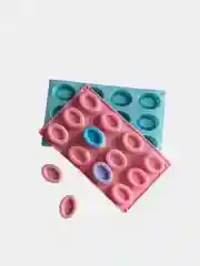 Розовый силиконовая форма, овальная форма, молд для изготовления мыла