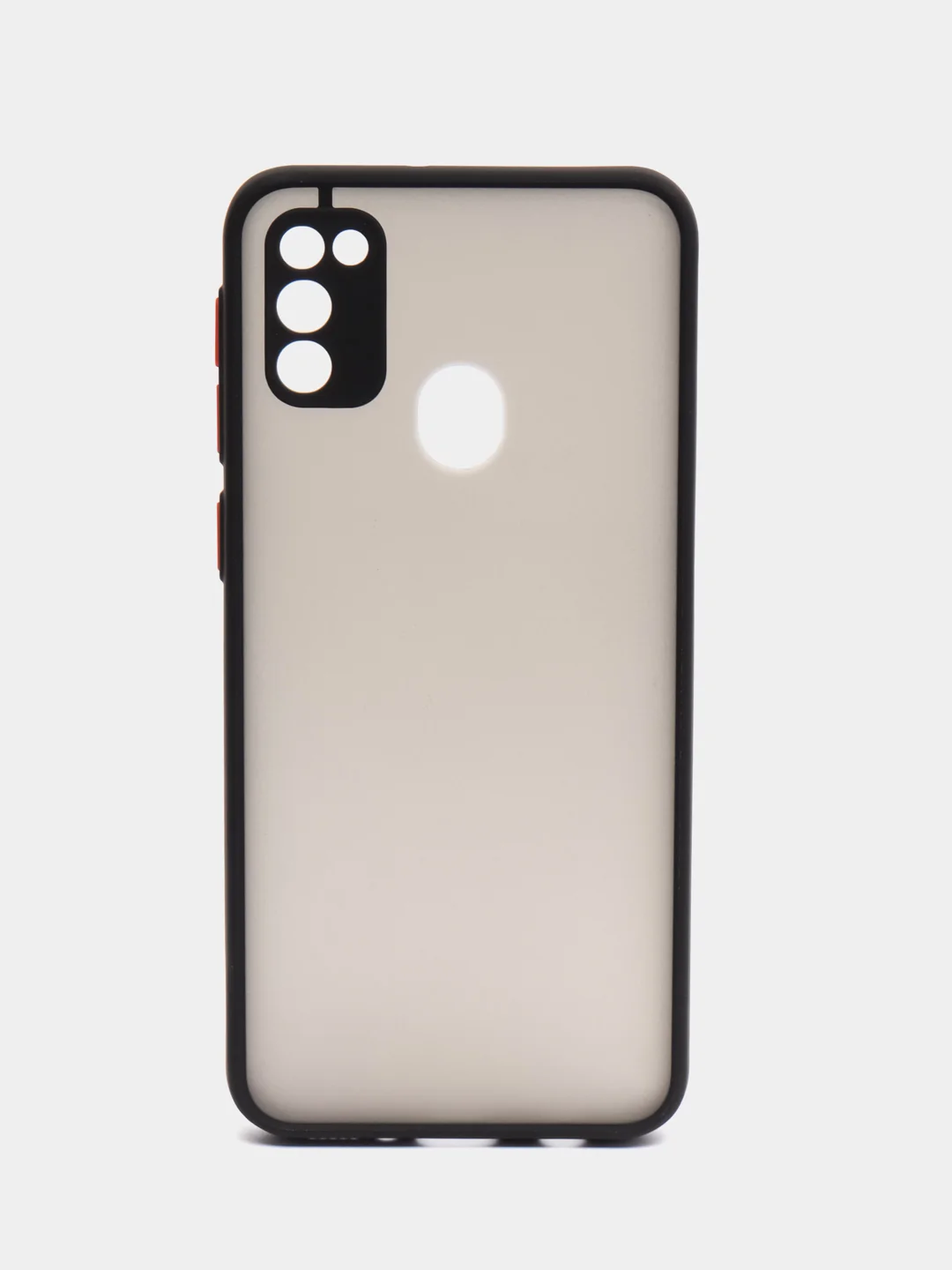 Хром samsung Galaxy M21 / M30s, Галакси М21, М30с чехол матовый силиконовый с цветными кнопками