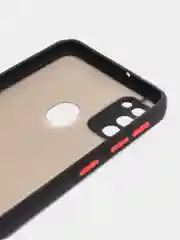 Хром samsung Galaxy M21 / M30s, Галакси М21, М30с чехол матовый силиконовый с цветными кнопками