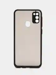 Хром samsung Galaxy M21 / M30s, Галакси М21, М30с чехол матовый силиконовый с цветными кнопками