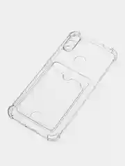 Чехол силиконовый с кармашками для карт, пропуска, фотографии на Xiaomi REdmi A2/A2 lite Note 7