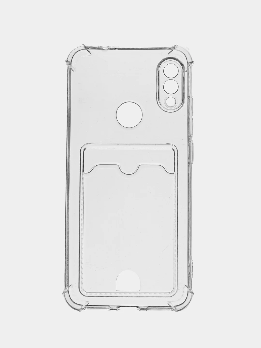 Чехол силиконовый с кармашками для карт, пропуска, фотографии на Xiaomi REdmi A2/A2 lite Note 7