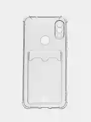 Чехол силиконовый с кармашками для карт, пропуска, фотографии на Xiaomi REdmi A2/A2 lite Note 7