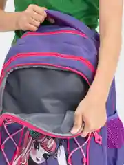 Фиолетовый рюкзак школьный ортопедический