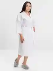 Халат вафельный кимоно, мужской, женский, унисекс