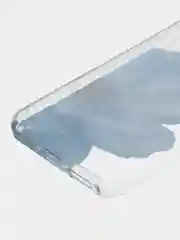 Лазурный силиконовый чехол на Xiaomi Redmi 9A / Сяоми Редми 9А прозрачный с рисунком, защита камеры