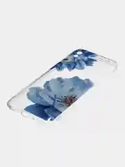 Лазурный силиконовый чехол на Xiaomi Redmi 9A / Сяоми Редми 9А прозрачный с рисунком, защита камеры