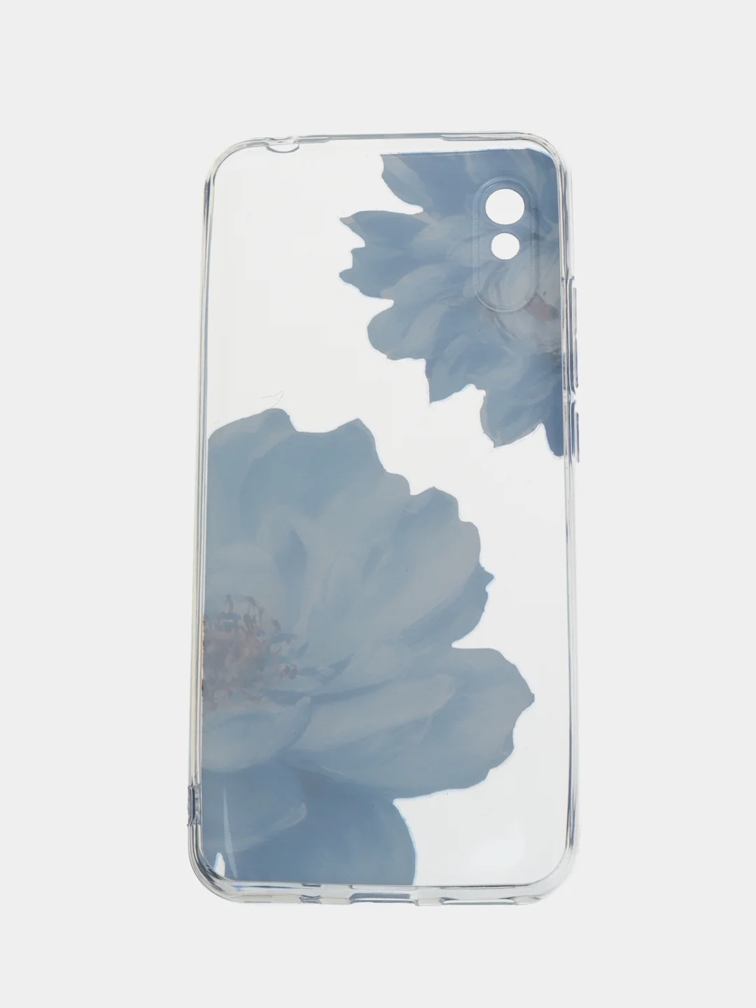Лазурный силиконовый чехол на Xiaomi Redmi 9A / Сяоми Редми 9А прозрачный с рисунком, защита камеры